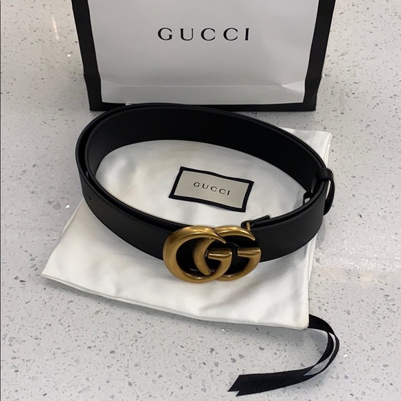 Gucci Accessories - ✨ GUCCI Leather Belt w/ Double G Buckle ✨